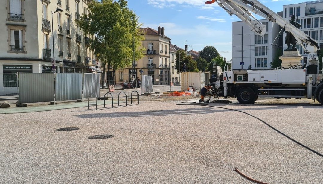 Béton désactivé place Padoue Artem